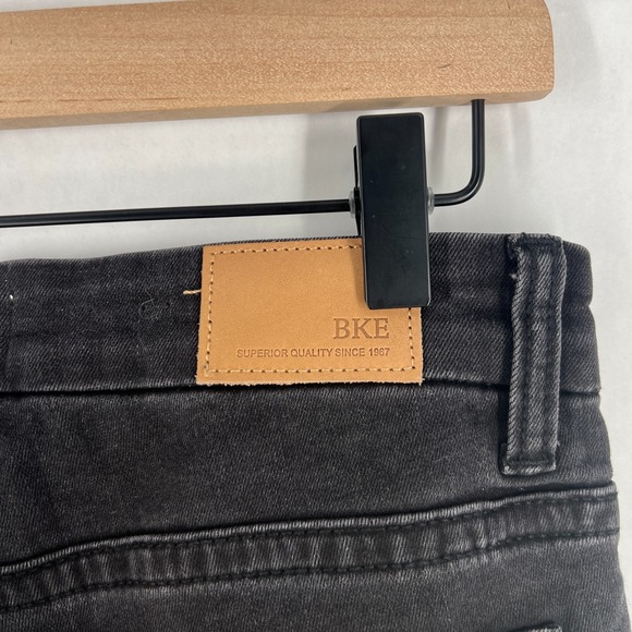 BKE Payton Straight Jeans Womens 25 Black Denim Cotton Stretch Universal Fit - Picture 7 of 16